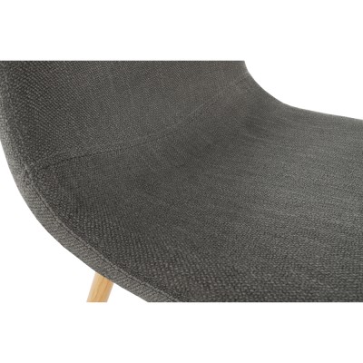 Scaun, textil gri închis/ fag, LEGA