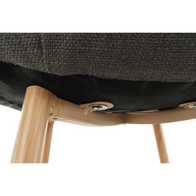 Scaun, textil gri închis/ fag, LEGA