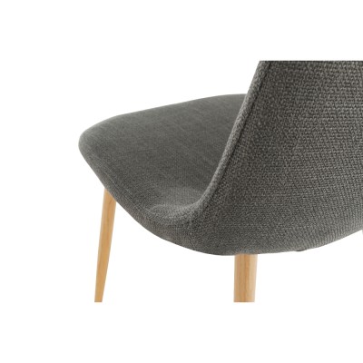 Scaun, textil gri închis/ fag, LEGA