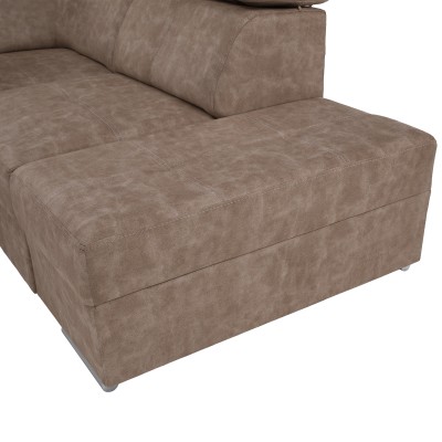 Set canapea, bej, pe dreapta, MALAGA BIG