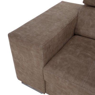 Set canapea, bej, pe dreapta, MALAGA BIG