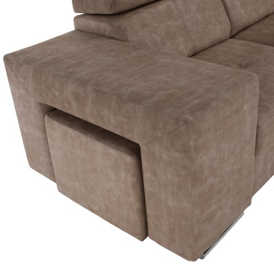 Set canapea, bej, pe dreapta, MALAGA BIG