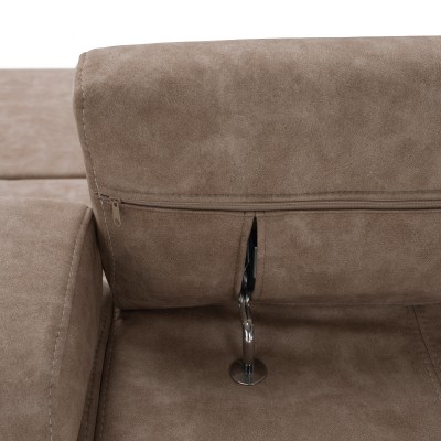 Set canapea, bej, pe dreapta, MALAGA BIG