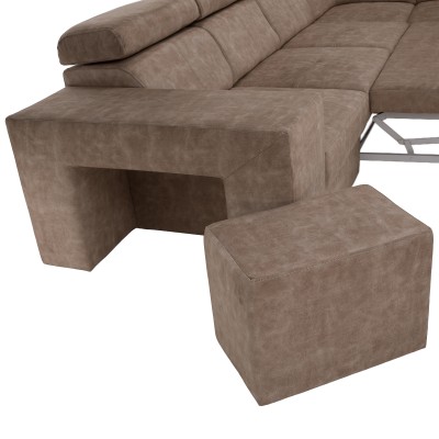 Set canapea, bej, pe dreapta, MALAGA BIG