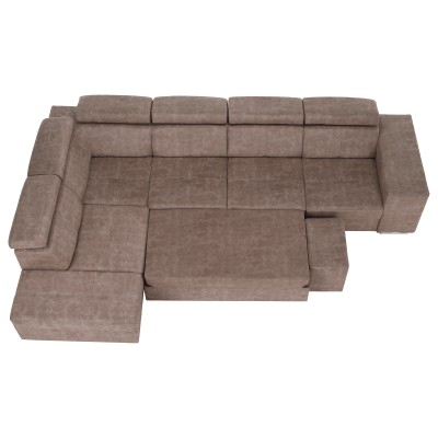 Set canapea, bej, pe stânga, MALAGA BIG