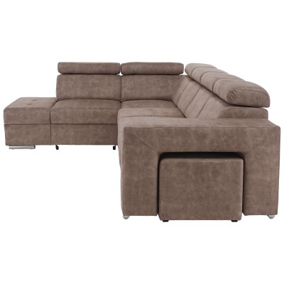 Set canapea, bej, pe stânga, MALAGA BIG