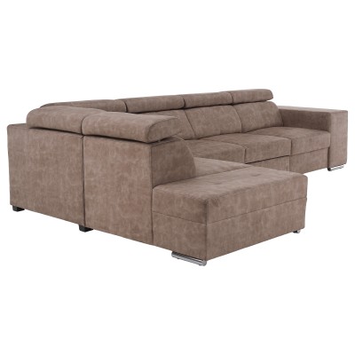 Set canapea, bej, pe stânga, MALAGA BIG