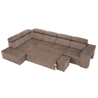 Set canapea, bej, pe stânga, MALAGA BIG