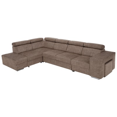 Set canapea, bej, pe stânga, MALAGA BIG