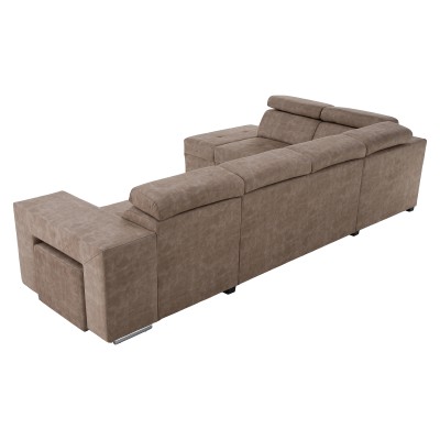 Set canapea, bej, pe stânga, MALAGA BIG