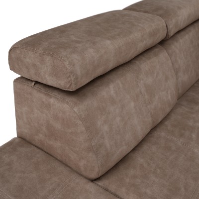 Set canapea, bej, pe stânga, MALAGA BIG