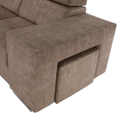 Set canapea, bej, pe stânga, MALAGA BIG