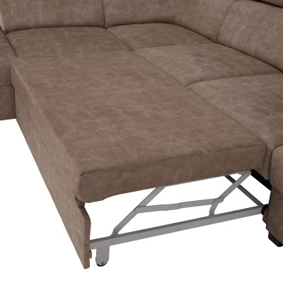 Set canapea, bej, pe stânga, MALAGA BIG