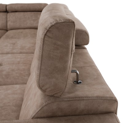 Set canapea, bej, pe stânga, MALAGA BIG