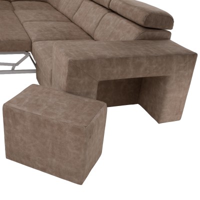 Set canapea, bej, pe stânga, MALAGA BIG