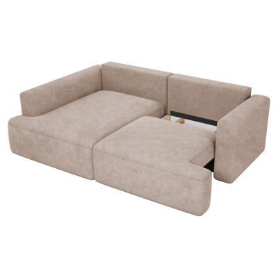 Set canapea de colţ, bej Taupe, pe stânga, SOUL ROH