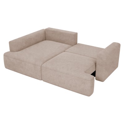 Set canapea de colţ, bej Taupe, pe stânga, SOUL ROH
