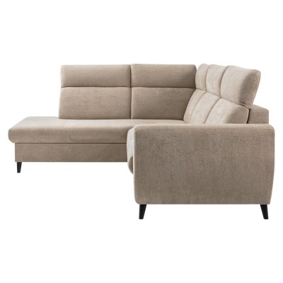 Set canapea de colţ, gri-maro Taupe, pe stânga, ROTTO ROH