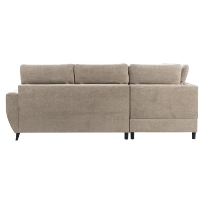 Set canapea de colţ, gri-maro Taupe, pe stânga, ROTTO ROH