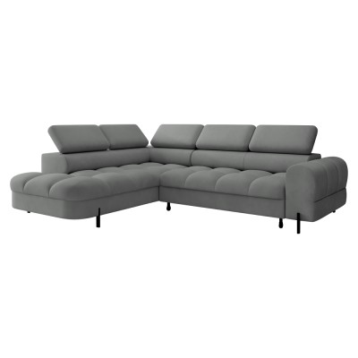Set canapea de colţ, gri, pe stânga, BERON ROH