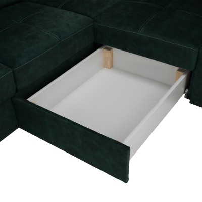 Set canapea, smarald, pe dreapta, MALAGA BIG