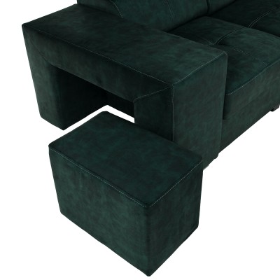 Set canapea, smarald, pe dreapta, MALAGA BIG