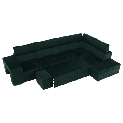 Set canapea, smarald, pe dreapta, MALAGA BIG