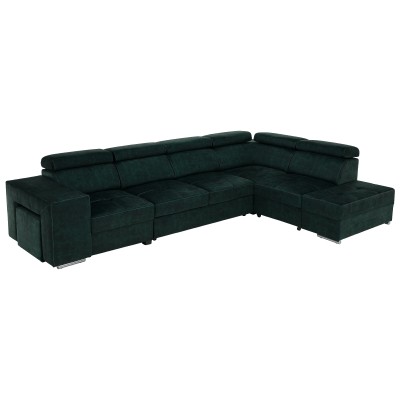 Set canapea, smarald, pe dreapta, MALAGA BIG