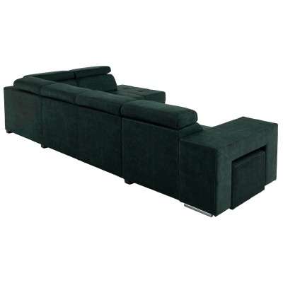 Set canapea, smarald, pe dreapta, MALAGA BIG