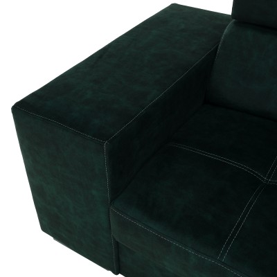 Set canapea, smarald, pe dreapta, MALAGA BIG