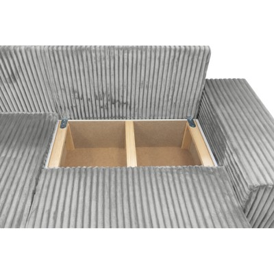 Set canapea universală, gri deschis, PREMA ROH UNI