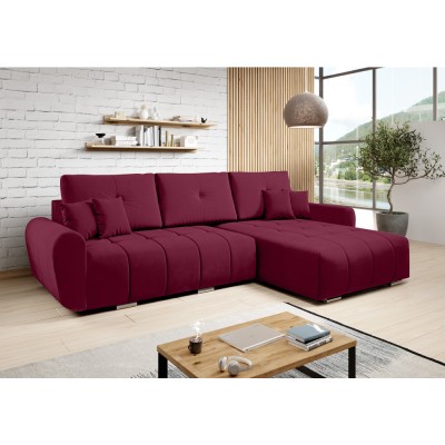 Set canapea universală, material Monolith burgundy, LONGA ROH
