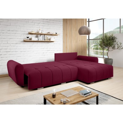 Set canapea universală, material Monolith burgundy, LONGA ROH