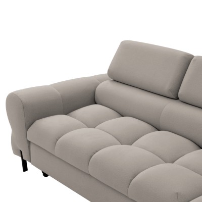 Set de canapea de colţ, bej Taupe, pe dreapta, BERON ROH