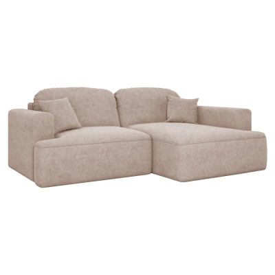 Set de canapea de colţ, bej Taupe, pe dreapta, SOUL ROH