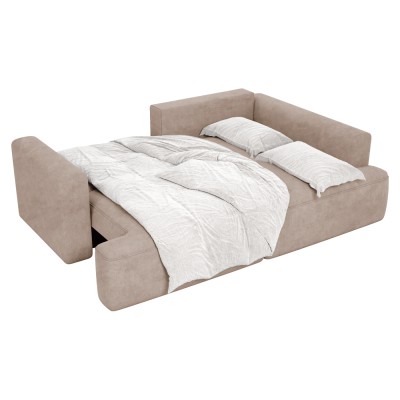 Set de canapea de colţ, bej Taupe, pe dreapta, SOUL ROH