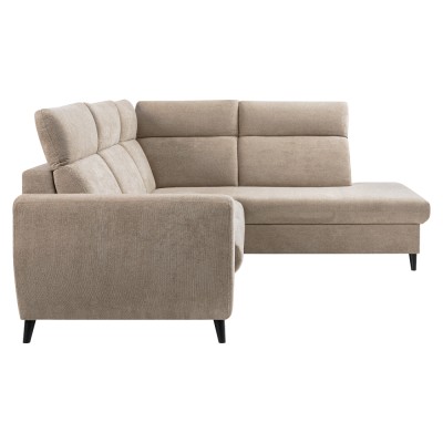 Set de canapea de colţ, gri-maro Taupe, pe dreapta, ROTTO ROH