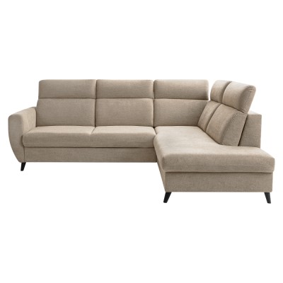 Set de canapea de colţ, gri-maro Taupe, pe dreapta, ROTTO ROH