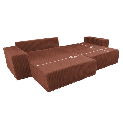 Set de canapea universal, maro, PREMA ROH UNI