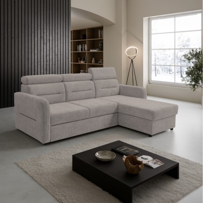 Set de canapea universală, bej-gri Taupe, GILESA ROH L