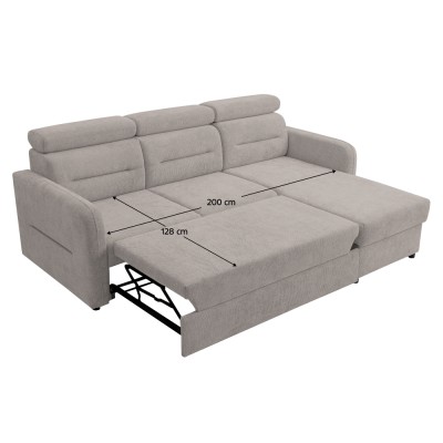 Set de canapea universală, bej-gri Taupe, GILESA ROH L