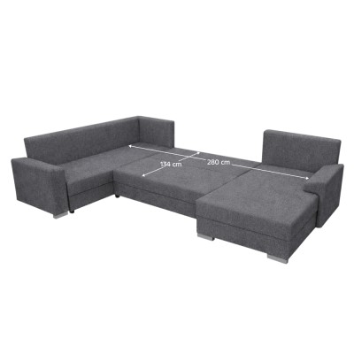 Set de canapea universală, gri,ANDRESO U UNI