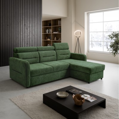 Set de canapea universală, verde, GILESA ROH L
