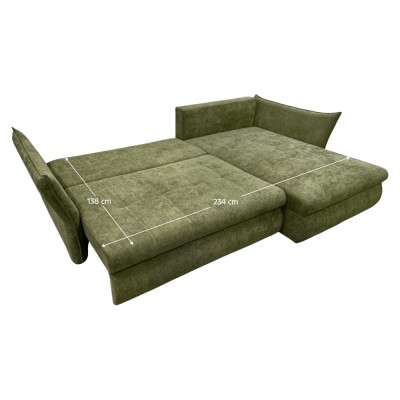 Set de canapea universală, verde, TORY ROH