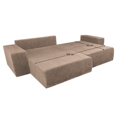 Set de canapele universal, gri-maro Taupe, PREMA ROH UNI