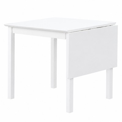 Set dining cu masă extensibilă, albă/gri, BJORK 1+4
