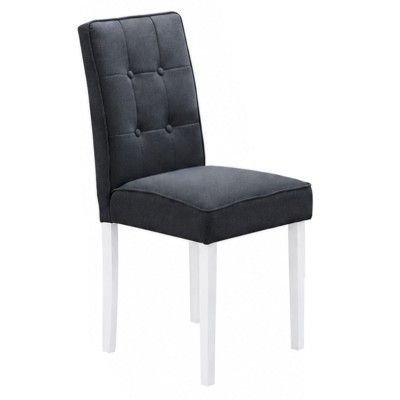 Set dining cu masă extensibilă, albă/gri, BJORK 1+4