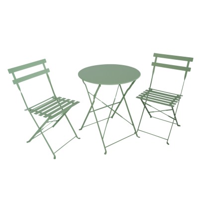 Set grădină 1+2, verde, oţel, OBAX NEW