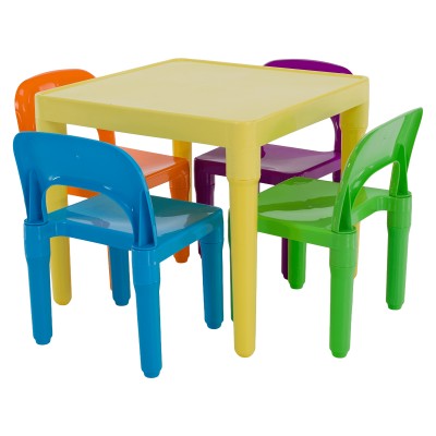 Set masă și scaune copii, multicolor, ZILBO