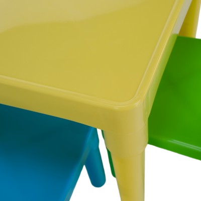 Set masă și scaune copii, multicolor, ZILBO